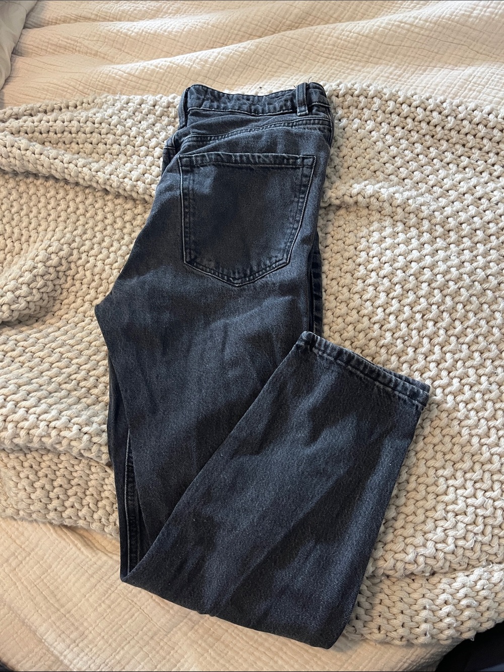 Dynamite Claudia High-Rise Washed Black Denim